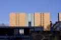 View on the generic red brick office building. Manchester, England Royalty Free Stock Photo