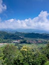 View from Genilangit road in Magetan East java Royalty Free Stock Photo