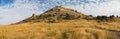 View of the Genoese fortress in Sudak in Crimea. Genoese fortress in Sudak on the Crimean Peninsula. Royalty Free Stock Photo