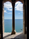 View from the Genoese fortress (Sudak, Ukraine) Royalty Free Stock Photo