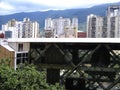 View a geometric runway on Caracas city, Venezuela