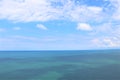 Panoramic view of the Black sea. Horizon over water Royalty Free Stock Photo