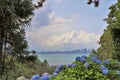 Panoramic view of the Black sea. Horizon over water Royalty Free Stock Photo