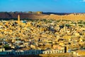 View of Ghardaia, a city in the Mzab Valley. UNESCO world heritage in Algeria Royalty Free Stock Photo