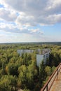 View on ghost town Pripyat, Chornobyl zone