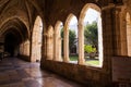 View of the Ghotic Cloister of the Santander cathedral Royalty Free Stock Photo