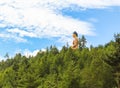 View of the Giant Buddha Dordenma statue from the city of Thimphu, Bhutan Royalty Free Stock Photo