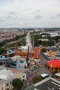 View from Giant Ferris Wheel at Prater in Vienna Royalty Free Stock Photo