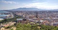 View from Gibralfaro Castle in Malaga