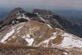 View of the Giewont peak in the Western Tatras. Poland. Royalty Free Stock Photo