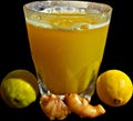 View Of Ginger Lemon Juice