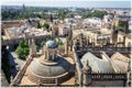 A view from Giralda, belfry of Sevillian Cathedral Royalty Free Stock Photo