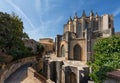 Girona cathedral, gothic architecture Royalty Free Stock Photo