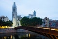 View of Girona in morning