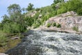 View of the Girsky Tikich river on the Buky canyon