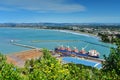 View of Gisborne city and Poverty Bay from Titirangi Domain, Hawkes Bay, New Zealand