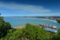 View of Gisborne city and Poverty Bay from Titirangi Domain in New Zealand