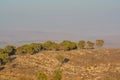 View from Giv`at Hamo`re Nature Reserve. Near Afula, Israel in Western Asia. Royalty Free Stock Photo