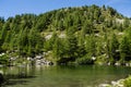 Glacial Arpy lake, Italy