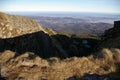 View of the glacial cirques in the Giant Mountains Royalty Free Stock Photo