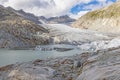 View of the glacial lake of the Rhone Glacier in Switzerland Royalty Free Stock Photo
