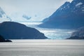 View of the glaciar Gray from the Mirador Gray Lake in the Torres del Paine mountains, Torres del Paine National Park, Chile Royalty Free Stock Photo