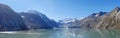 View of Glacier Bay National Park from cruise ship
