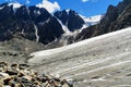 View on Glacier Big Aktru. Altai Republic. Russia