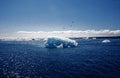 View of the glacier lagoon, Jokulsarlon, Iceland Royalty Free Stock Photo