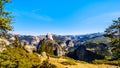 View from Glacier Point at the end of Glacier Point Road of the Sierra Nevada high country in Yosemite National Park Royalty Free Stock Photo