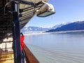View of glacier in Yakutat ,Alaska Usa from a cruise ship
