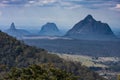 Glasshouse Mountain View Royalty Free Stock Photo