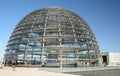 View of the glass dome of Reichstag. Berlin. Germany Royalty Free Stock Photo
