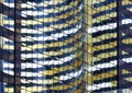 Glass skyscraper windows pattern with reflections Royalty Free Stock Photo
