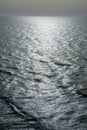 View of glittering wavy surfaceof the Atlantic ocean Royalty Free Stock Photo