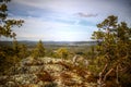 View on Glommerstrask from Mount Vithatten in Swedish Lapland Royalty Free Stock Photo