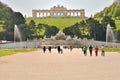 View of Gloriette building and Schloss Schonbrunn palace, Vienna