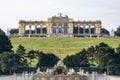 Gloriette and schonbrunn palace gardens Royalty Free Stock Photo