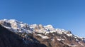 View of the glÃÂ¤rnisch peaks in Glarus, Switzerland Royalty Free Stock Photo