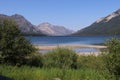 View from Goat Haunt Ranger station Glacier National Park 9 Royalty Free Stock Photo