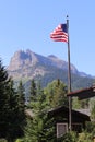 View from Goat Haunt Ranger station Glacier National Park 3 Royalty Free Stock Photo