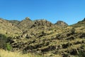 View driving up Mount Lemmon in Tucson Arizona Royalty Free Stock Photo