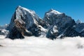 View from Gokyo Ri to Arakam Tse, Cholatse and Tabuche Peak