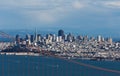 View on Golden Gate bridge and San Francisco Royalty Free Stock Photo