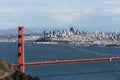 View on Golden Gate bridge and San Francisco Royalty Free Stock Photo