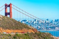 View of The Golden Gate Bridge in San Francisco, USA Royalty Free Stock Photo