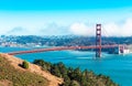 View of The Golden Gate Bridge in San Francisco, USA Royalty Free Stock Photo