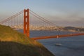 Golden Gate Bridge from Golden Gate Bridge Vista Point at sunset, South Bay, San Francisco Royalty Free Stock Photo