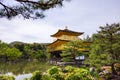 View of golden pavilion of Kinkakuji Temple in Kyoto, Japan Royalty Free Stock Photo