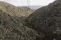 View from the gondola of the Palm Springs Aerial Tramway Royalty Free Stock Photo